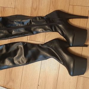 Platform pleaser heels